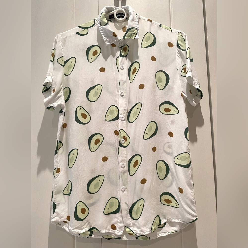 Incerun  ‘Happy Avocados’ shirt